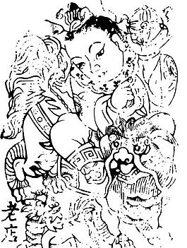 清代（下）版畫 裝飾畫 中華圖案五千年 矢量 AI格式_1101