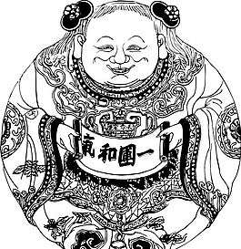 清代（下）版畫 裝飾畫 中華圖案五千年 矢量 AI格式_1096