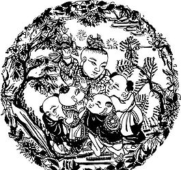 清代（下）版畫 裝飾畫 中華圖案五千年 矢量 AI格式_1095