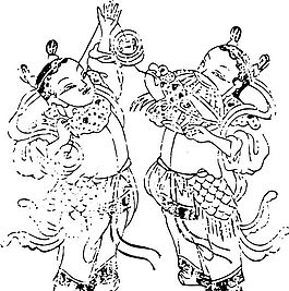 清代（下）版畫 裝飾畫 中華圖案五千年 矢量 AI格式_1083