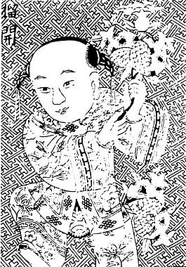 清代（下）版畫 裝飾畫 中華圖案五千年 矢量 AI格式_1022