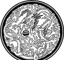 清代（下）版畫 裝飾畫 中華圖案五千年 矢量 AI格式_0498
