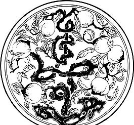 清代（上）版畫 裝飾畫 中華圖案五千年 矢量 AI格式_0973