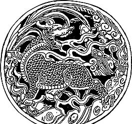 清代（上）版畫 裝飾畫 中華圖案五千年 矢量 AI格式_0953