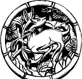 清代（上）版畫 裝飾畫 中華圖案五千年 矢量 AI格式_0934