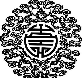 清代（上）版畫 裝飾畫 中華圖案五千年 矢量 AI格式_0871