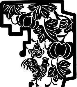 清代（上）版畫 裝飾畫 中華圖案五千年 矢量 AI格式_0855