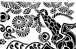 清代（上）版畫 裝飾畫 中華圖案五千年 矢量 AI格式_0499