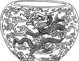 清代（上）版畫(huà) 裝飾畫(huà) 中華圖案五千年 矢量 AI格式_0152