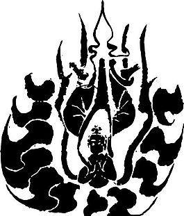 魏晉南北朝 版畫 裝飾畫 矢量 AI格式_0251