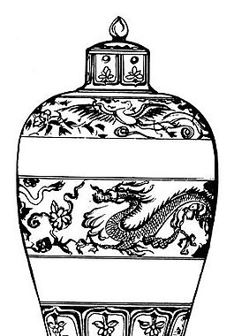 元明時(shí)代 矢量版畫 古典圖案 矢量中華五千年 AI源文件_0187