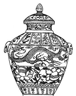 元明時(shí)代 矢量版畫 古典圖案 矢量中華五千年 AI源文件_0186