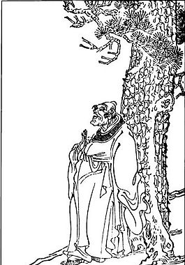 古版畫 人物類 人物畫 矢量 EPS格式_0453