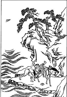 古版畫 小說類 人物畫 矢量 EPS格式_0133