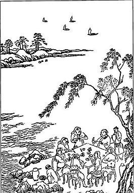 古版畫 小說(shuō)類 人物畫 矢量 EPS格式_0132