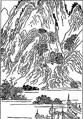 古版畫 小說(shuō)類 人物畫 矢量 EPS格式_0129