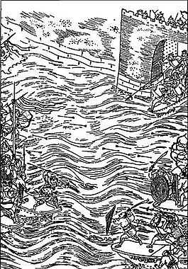 古版畫 小說(shuō)類 人物畫 矢量 EPS格式_0128