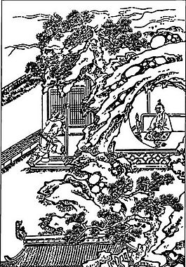 古版畫 小說類 人物畫 矢量 EPS格式_0088