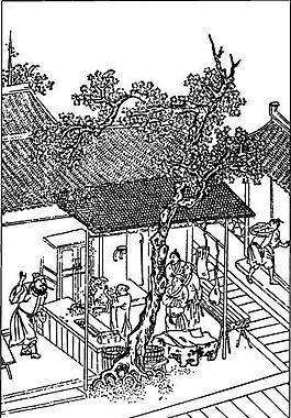 古版畫 小說類 人物畫 矢量 EPS格式_0060