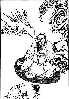 古版畫 教化類 人物畫 矢量 EPS格式_0386