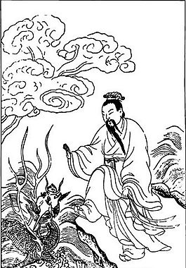 古版畫 教化類 人物畫 矢量 EPS格式_0382