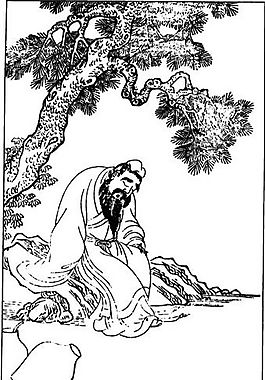 古版畫 教化類 人物畫 矢量 EPS格式_0373