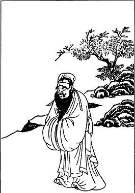 古版畫 教化類 人物畫 矢量 EPS格式_0351