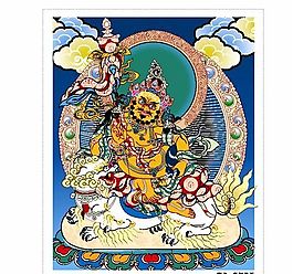 唐卡多聞天王