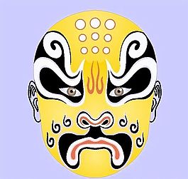 京劇臉譜 矢量CDR_01