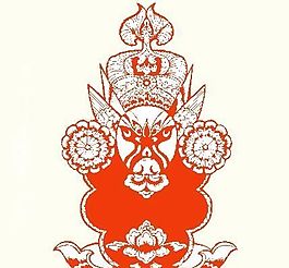 京劇人物剪紙 矢量CDR_61