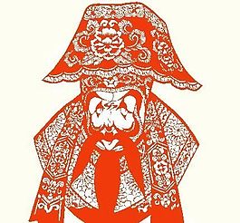 京劇人物剪紙 矢量CDR_59