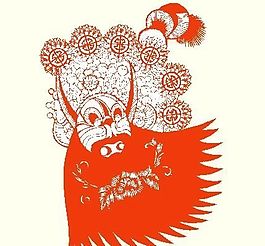 京劇人物剪紙 矢量CDR_41