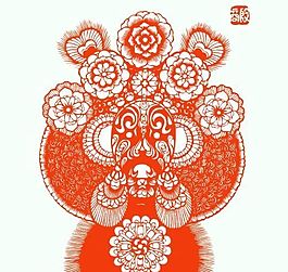 京劇人物剪紙 矢量CDR_27
