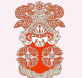 京劇人物剪紙 矢量CDR_18