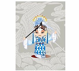 卡通京劇人物-46 矢量AI