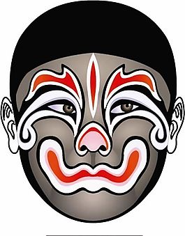 矢量京劇臉譜 AI