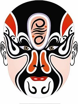 矢量京劇臉譜 AI