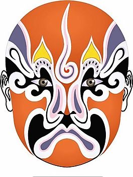 矢量京劇臉譜 AI