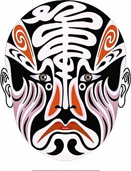 矢量京劇臉譜 AI