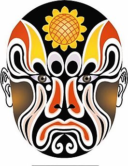 矢量京劇臉譜 AI