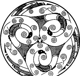 吉祥圖案 中華傳統(tǒng)圖案 動物裝飾圖案 矢量素材 CDR格式_0091