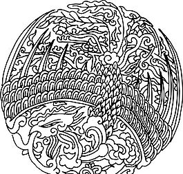 鳳凰 鳳紋圖案 鳥(niǎo)類裝飾圖案 矢量素材 CDR格式_0120
