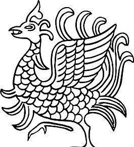 鳳凰 鳳紋圖案 鳥類裝飾圖案 矢量素材 CDR格式_0073