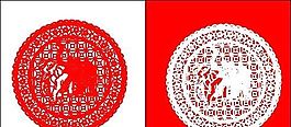 民俗剪紙 矢量素材 CDR格式_0075