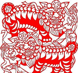 民俗剪紙 矢量素材 CDR格式_0011