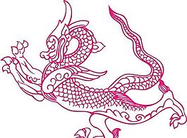 中國龍 古典元素 龍紋矢量素材 cdr格式_19