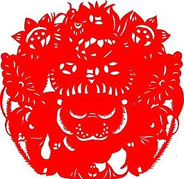 2009年牛年新春吉祥剪紙 牛 民間藝術(shù) 矢量素材 ai格式_14