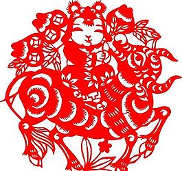 2009年牛年新春吉祥剪紙 牛 民間藝術(shù) 矢量素材 ai格式_13