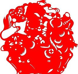 2009年牛年新春吉祥剪紙 牛 民間藝術(shù) 矢量素材 ai格式_11
