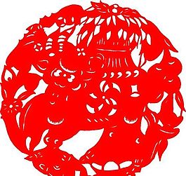 2009年牛年新春吉祥剪紙 牛 民間藝術(shù) 矢量素材 ai格式_18